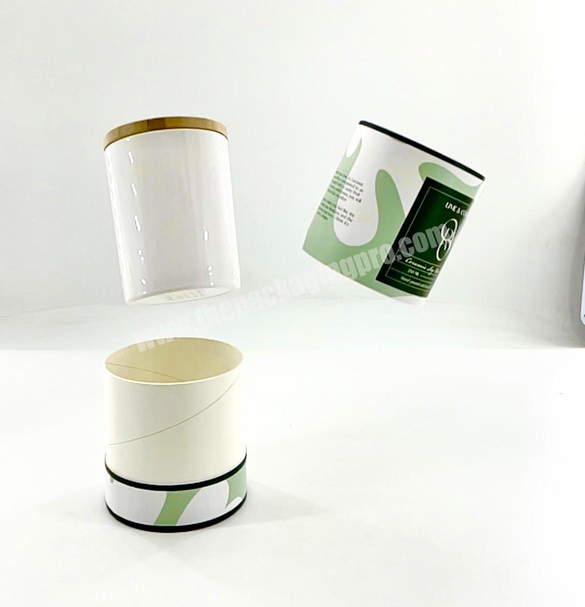 Creatrust Recycled Round Cylinder Kraft Cardboard Paper Tubes Packaging Gold Custom Industrial Tea Food Printing