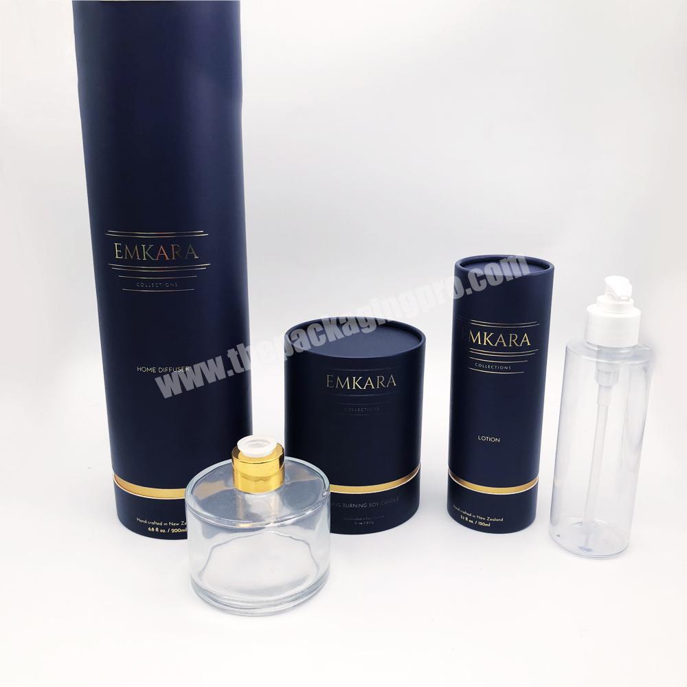Custom 10ml Essential Oil Bottle cylinder box  Skincare Product Packaging Paper Tube Cylinder Box