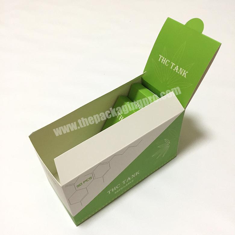 Custom Auto Lock Bottom Silver Metallic Cardboard Tear Strip Packaging Display Paper Box