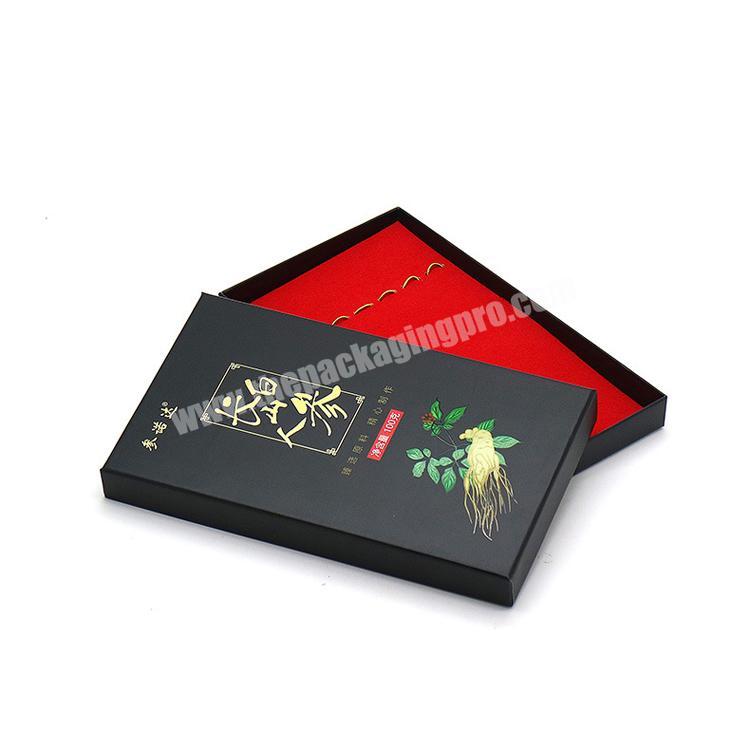 Custom Beauty Black Kraft Packaging Small Gift Cardboard Business Card Boxes Favor Gold Foil Logo