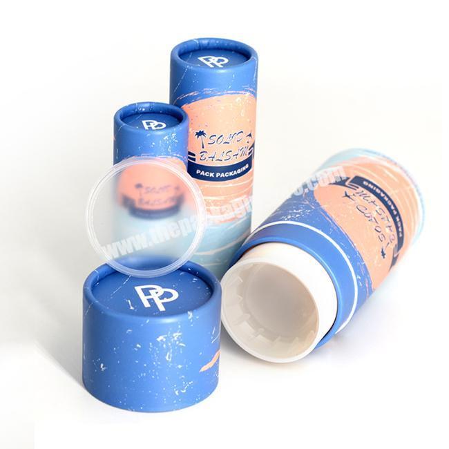 Custom Biodegradable Deodorant Packaging Twist Up Paper Tube
