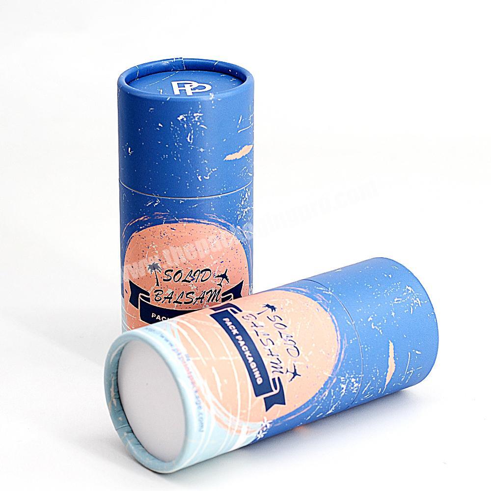 Custom Biodegradable Solid Deodorant Containers Paper Deodorant Container with Rolled Edge
