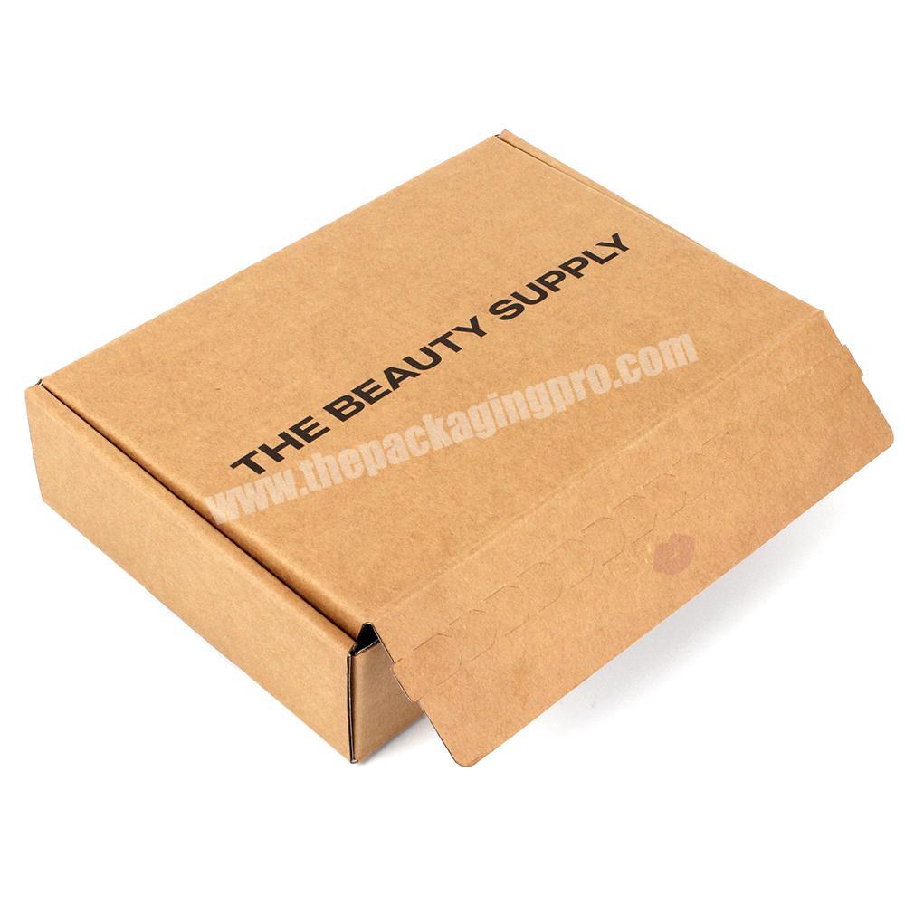 Custom Branded Corrugated Cardboard Postal  eCommerce Shipping Zipper Closing Mailing Subscription Boxes