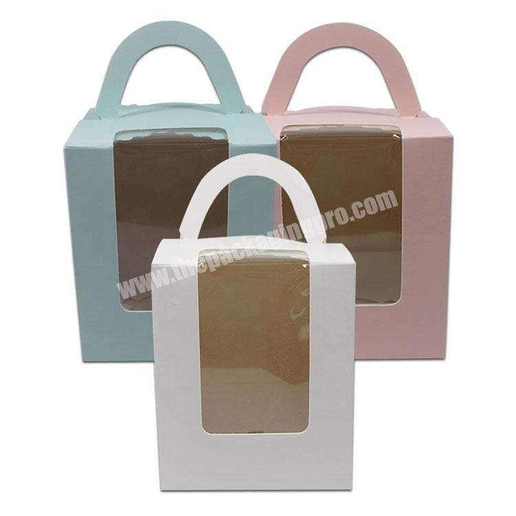 Custom Cake Doll Packaging Paper Cardboard Box With Clear Pvc Window
