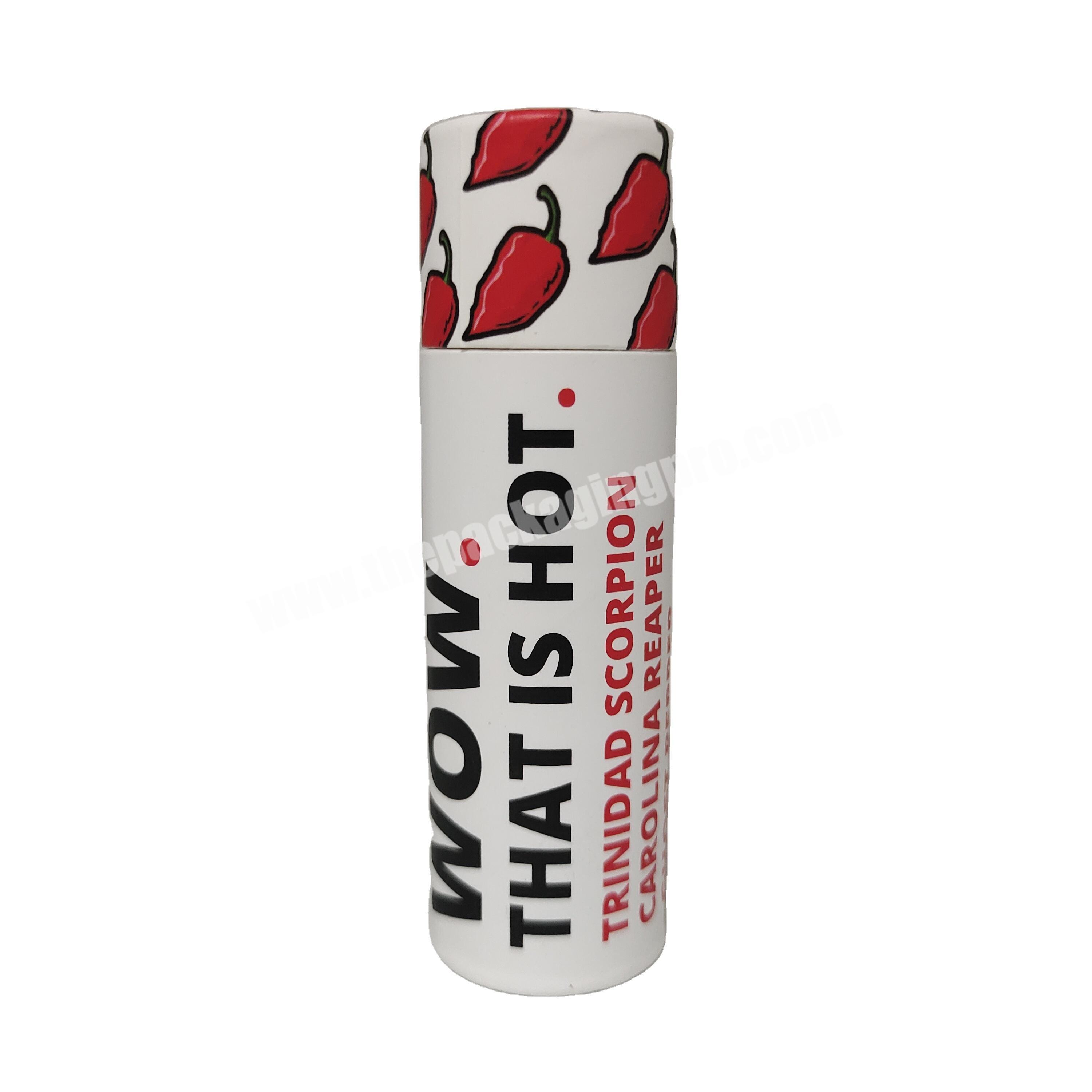 Custom Cardboard Shaker Powder Tube Spice Salt Packaging paper tube packaging shaker