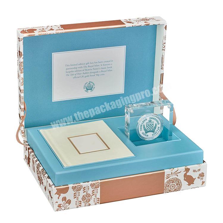 Custom Coin Capsules Storage Organizer Container Black MDF Gift Box Premium Coin Gift Boxes