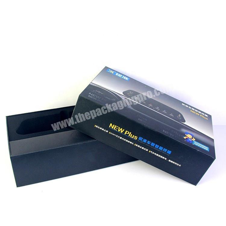 Custom Color Print Black Cardboard Electronic Product Packaging Box
