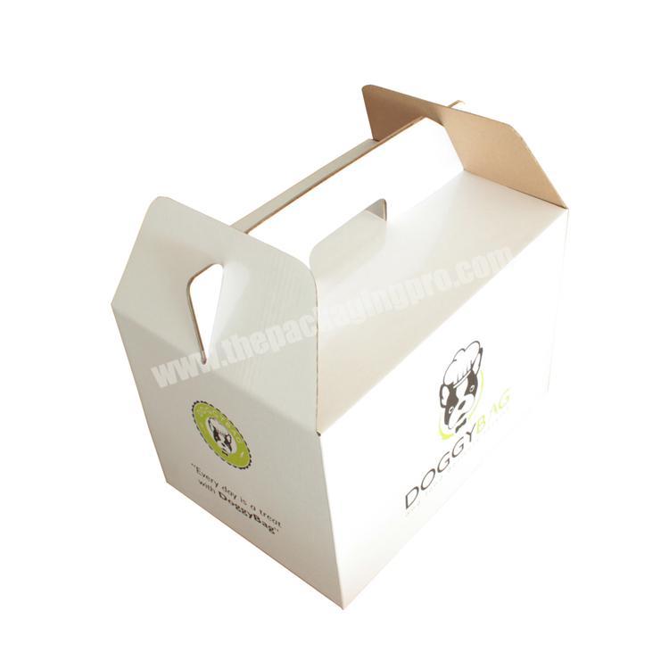 Custom Corrugated Gable Cardboard Pet Carrier Box Packaging