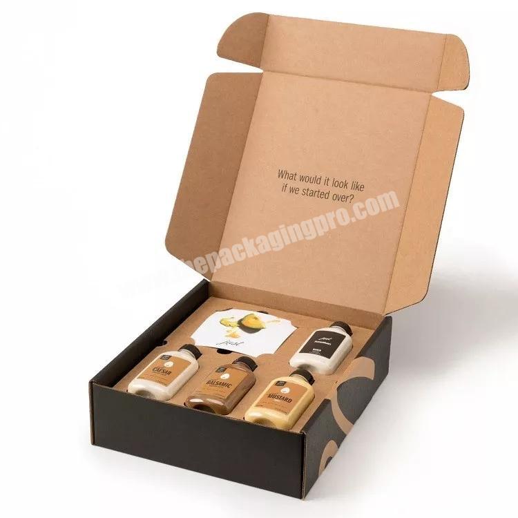 Custom Cosmetic Mailer Delivery Cardboard Paper Packaging Box with Divider Insert