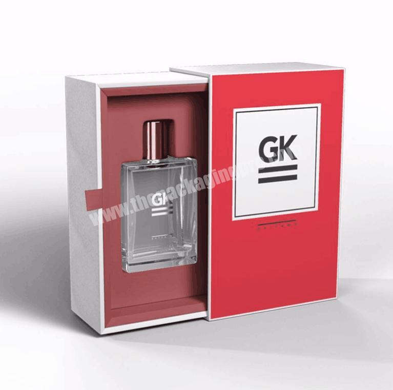 Custom Cosmetic Skincare Box Perfume Packaging Slide Out Drawer Box