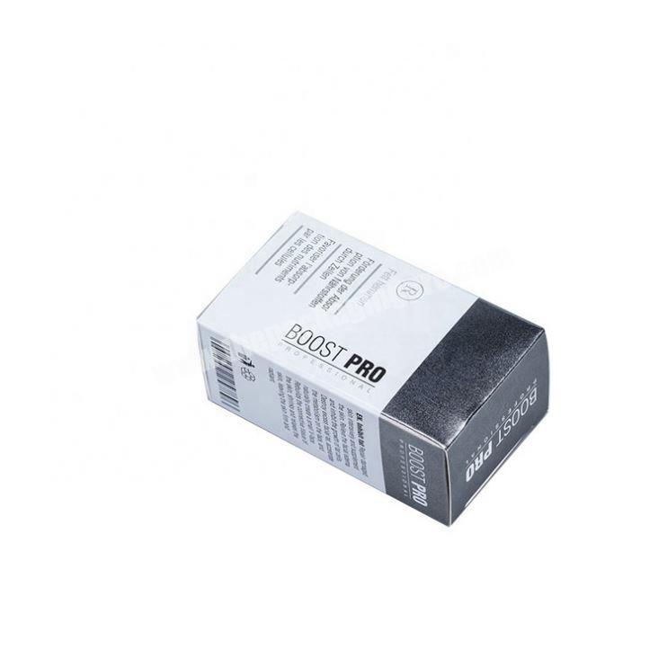 Custom Cosmetic Small Packaging Box UV Lamination Paper Box Printing Color White Box