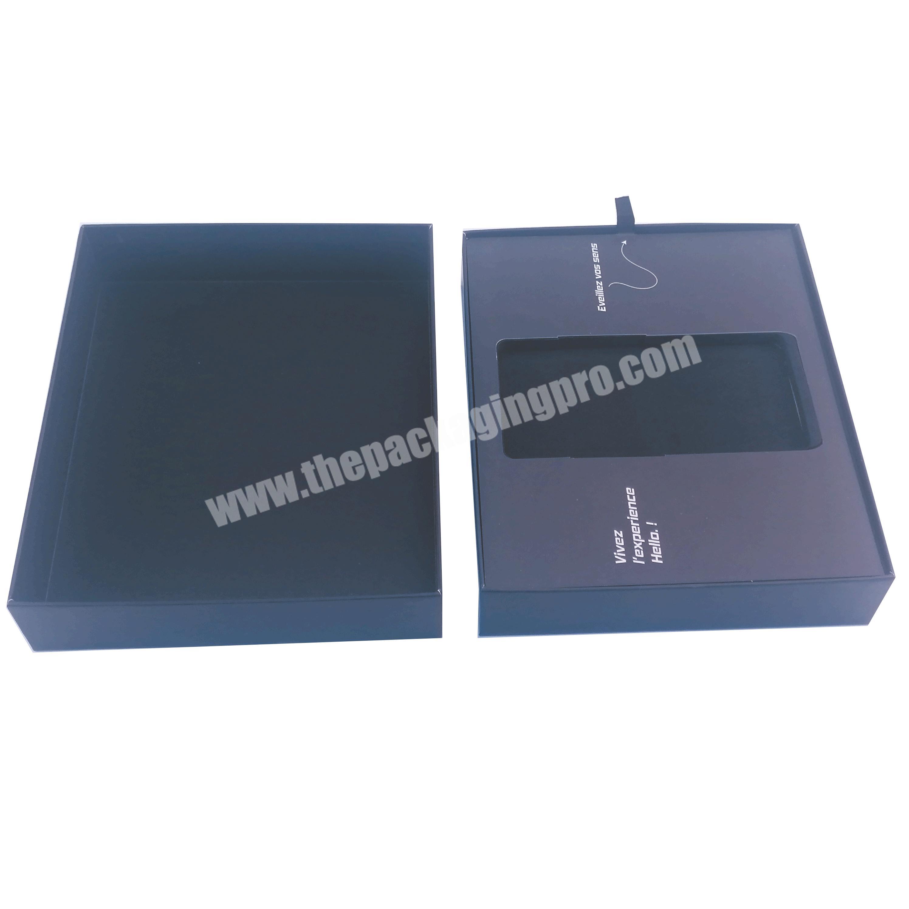 Custom Design Luxury Kraft Case Coverv Cell Phone Empty Black Mobile Phone Cardboard Packaging Box