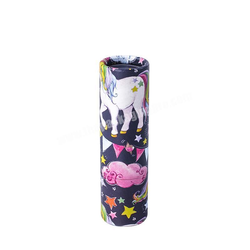 Custom Design Push Up Recycled Eco Paper Tube Container Lip Balm Gloss Tube Packaging