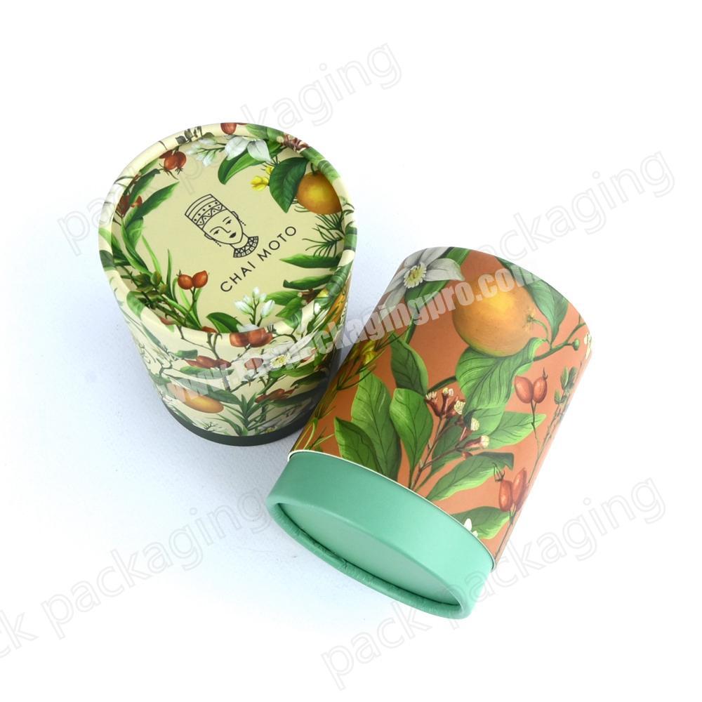 Custom Design coffee beans Paper tube packaging with food grade cardboard packaging container