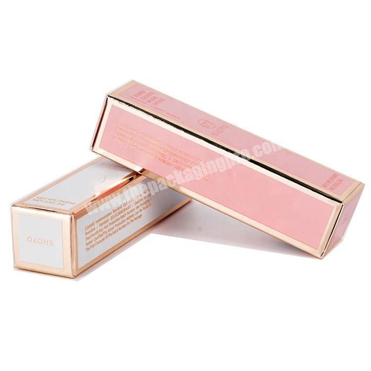 Custom Eco Friendly Cosmetic Lip Gloss Lipstick Paper Packaging Box