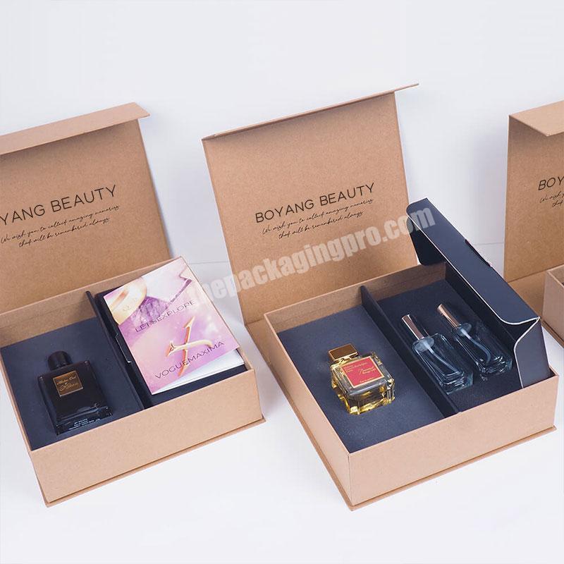 Custom Eco Friendly Shipping Packaging Cardboard Kraft Paper Perfume Bottle Box
