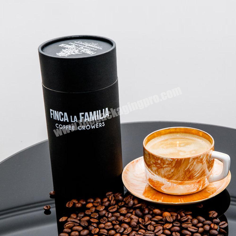Custom Eco-friendly Kraft Tea Coffee Bean Tube Round Cylinder Paper Tube Cardboard Packaging