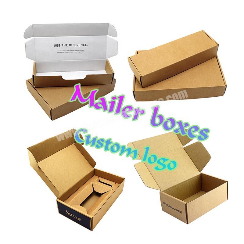 Custom Factory  High Quality  Low Price Kraft Corrugated Paper Boxes Sturdy Transparent Gift Box Wholesale