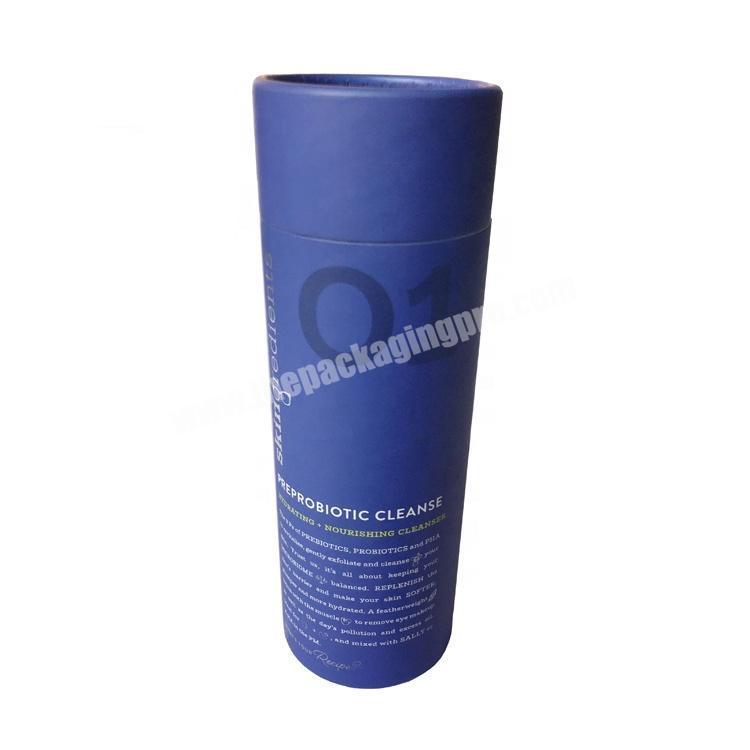 Custom Gorgeous Skin Care Paper Tube Round Packaging Box For Christmas