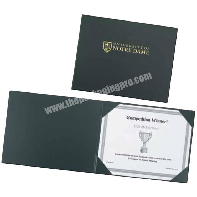 Custom Graduation Diploma cardboard Certificate Holder File Certificate Cover Folder Holder