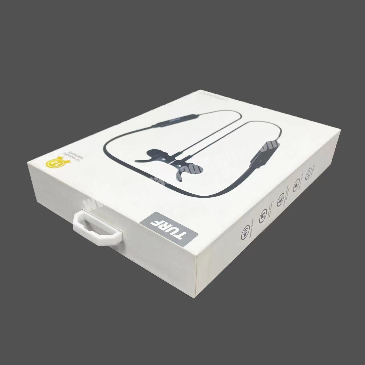 Custom Hanging Cardboard Packing Bluetooth Wireless Stereo Earphone Headphone Paper Box Packaging