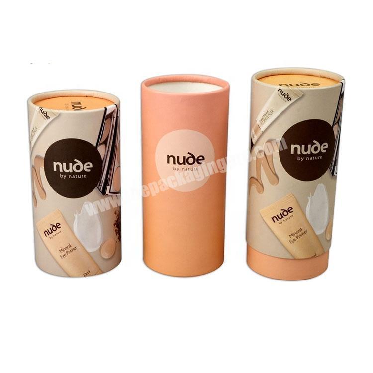 Custom High Quality Cardboard Paper Cosmetic Skin Care Round Cosmetic Packaging Tube