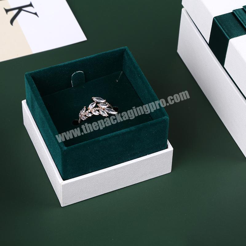 Custom High Quality Hot Sell Printed Paper Earring Ring Jewelry Box Jewelry Packaging Ring Boxes