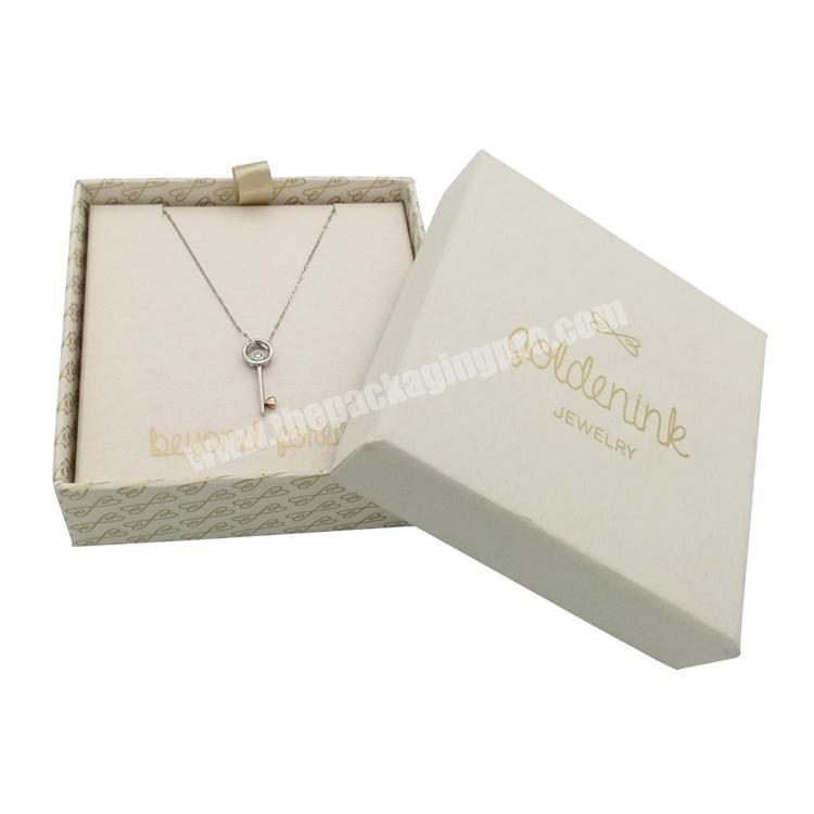 Custom Hotsale Luxury White Velvet Jewelry Box Packaging For Necklace