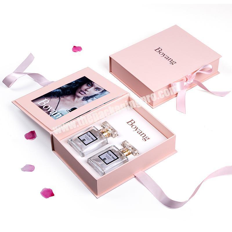Custom Logo Design Luxury Cardboard Paper Gift Packaging Perfume Boxes