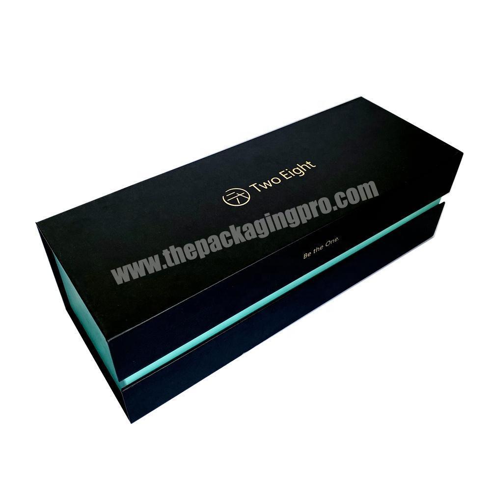 Custom Logo Black 3L Wine Cardboard Paper Box Packaging With Magnetic Lid