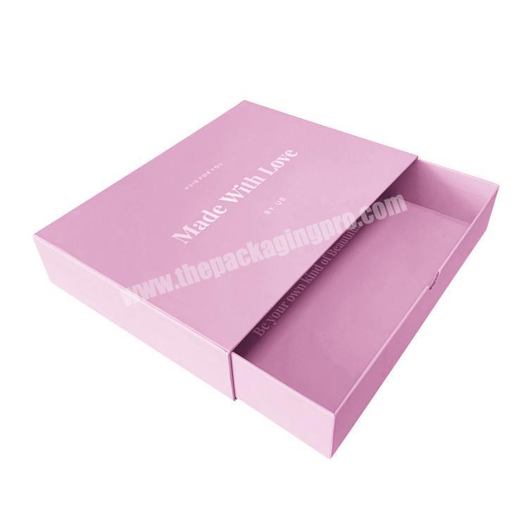 Custom Logo Carbord Gift Box With Lid Paper Packing Box Wig Box