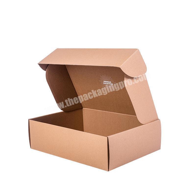 Custom Logo Cheap Large Kraft Clothing Shoes Packaging Insulated Mailer Corrugated Shipping Plane Paper Boxes