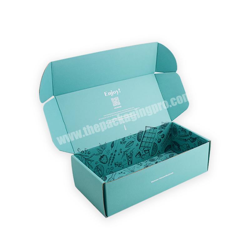 Custom Logo Double Side Print Mailer Shipping Box Favor Color Mailer Box for Juice Jar Packaging