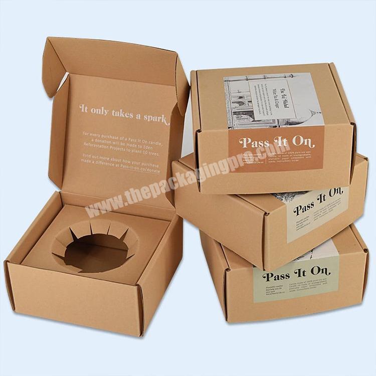 Custom Logo Eco Friendly Folded Belt paper Corrugated shipping mailer Box Packaging with insert