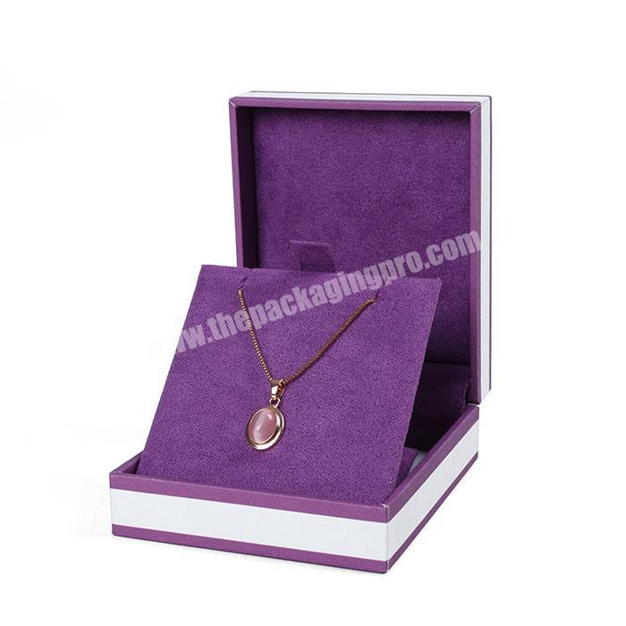 Custom Logo High Quality Fashionable Recycle Packing Ring Necklace Cardboard Jewelry Box