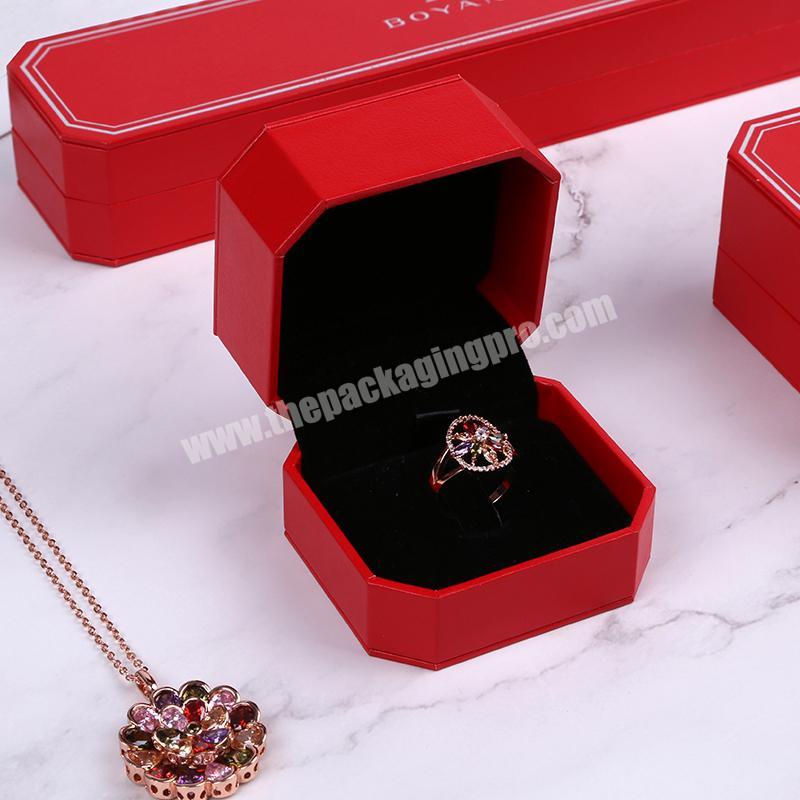 Custom Logo High Quality Luxury Printed Box Jewelry Storage Engagement Ring Packaging Boxes