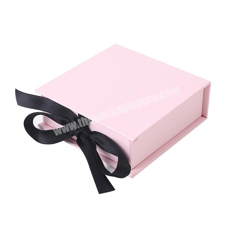 Custom Logo Luxury Jewelry box Paper Packaging Design Jewellery Necklace Ring Gift Set Package Boxes with Ribbon