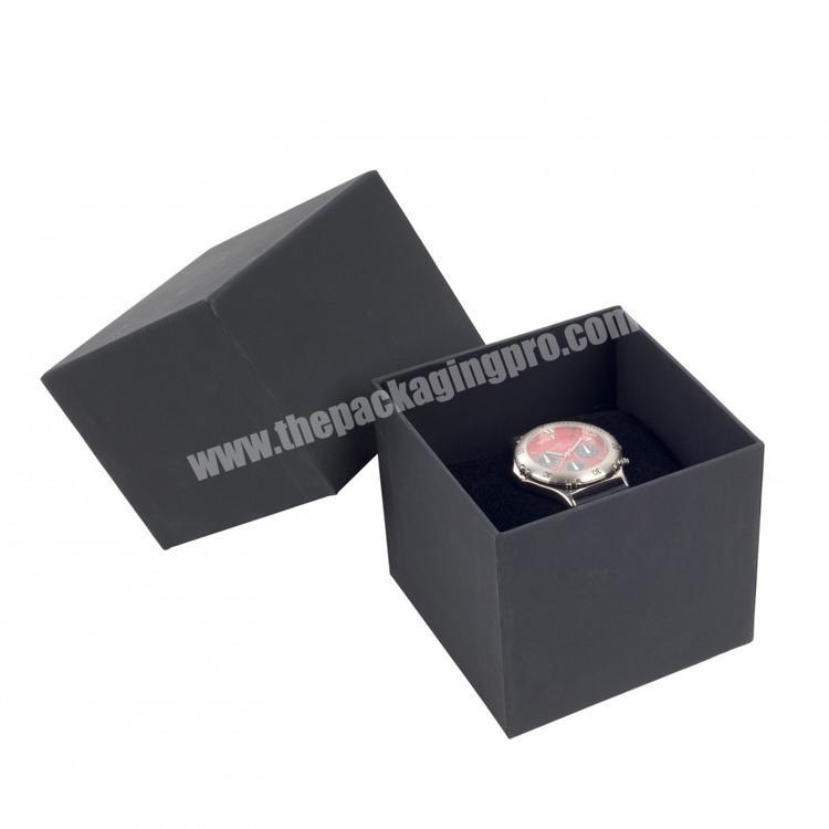 Custom Logo Modern Single Paper Cardboard Wrist Watch Cases Packaging Jewelry Box Luxury