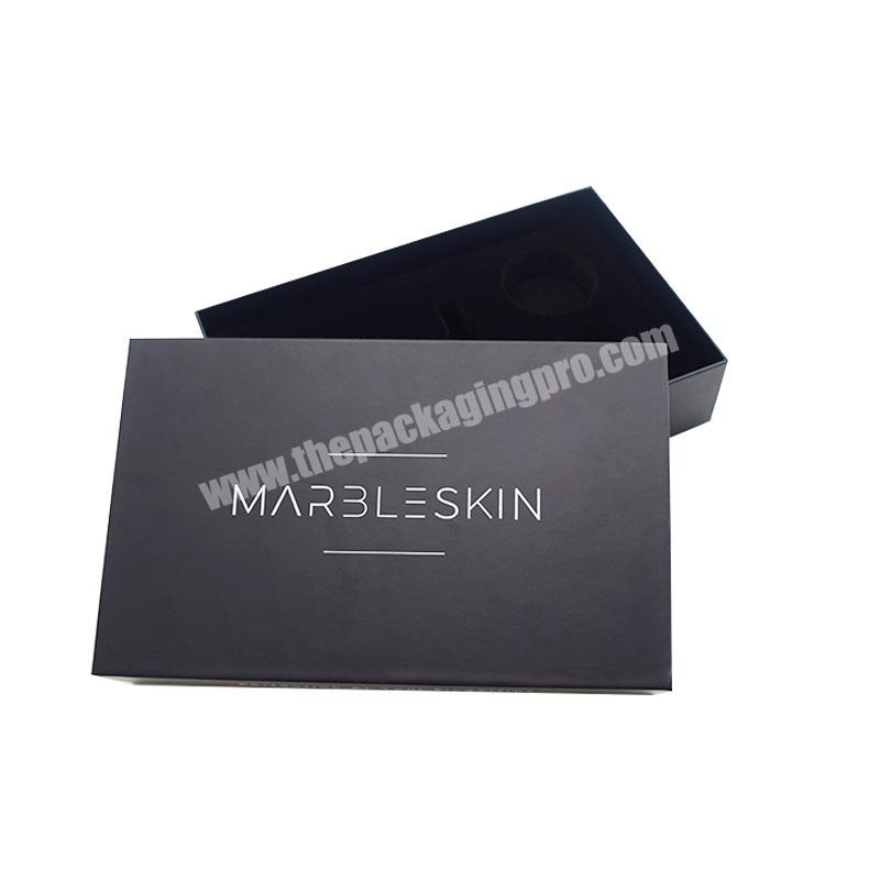 Custom Logo Packaging Closure Gift Boxes Matt Black Luxury Cosmetic Packing Cardboard Magnetic perfume Gift Box