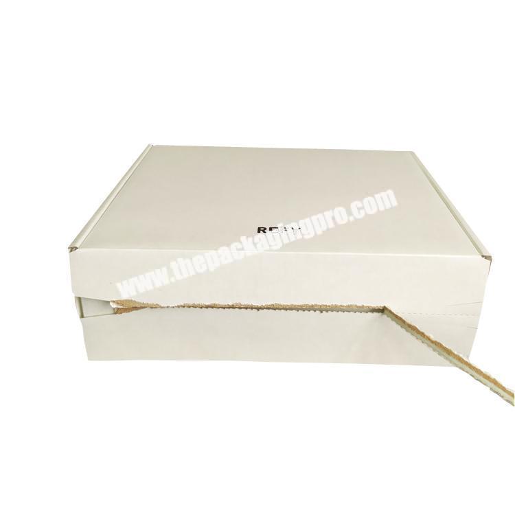 Tuck top mailer boxes with tear line laocking tab packaging box