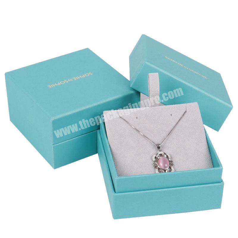 Custom Logo Printing Luxury High Quality Paper Jewelry Bracelet Ring Packaging Box With Velvet