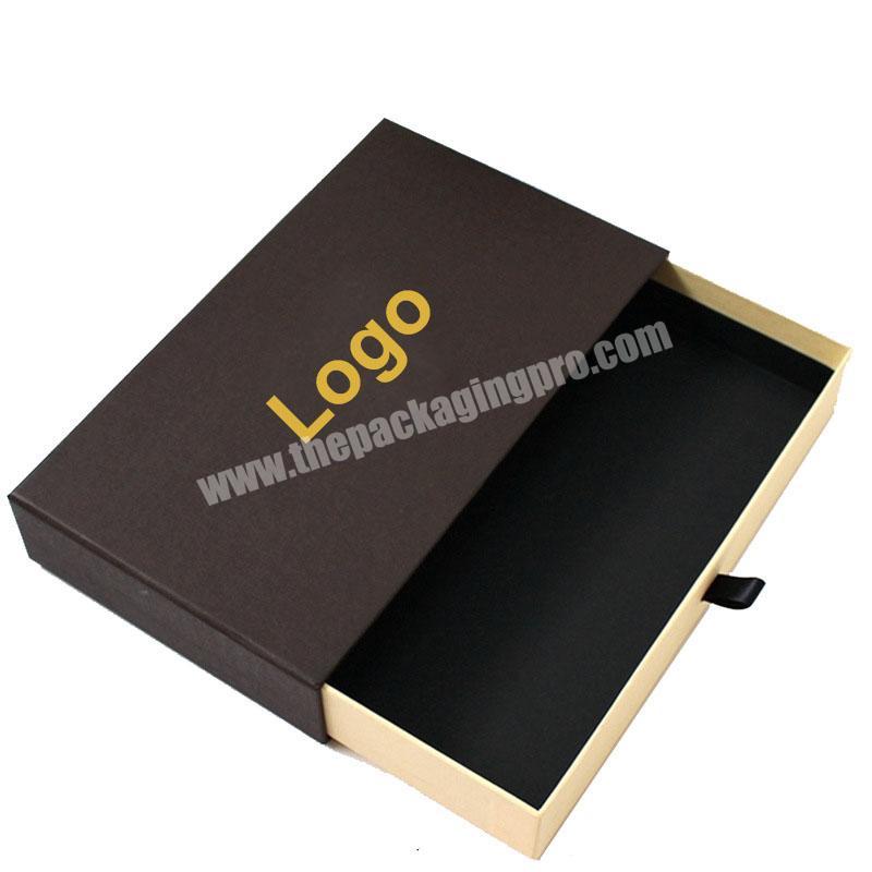 Custom Logo Printing Luxury High Quality Recycle Sliding Drawer Style Cardboard Magnetic Shoes Paper Packaging Gift Box
