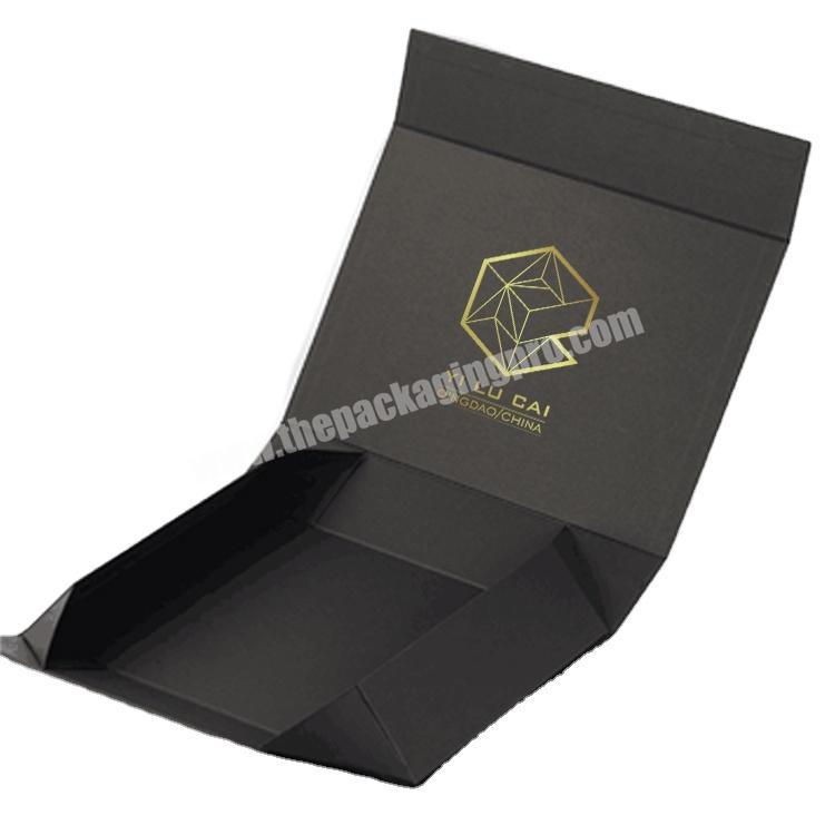 Custom Logo Printing Magnetic Closure Gift Rigid Collapsible Box for Wigs Hair Extension