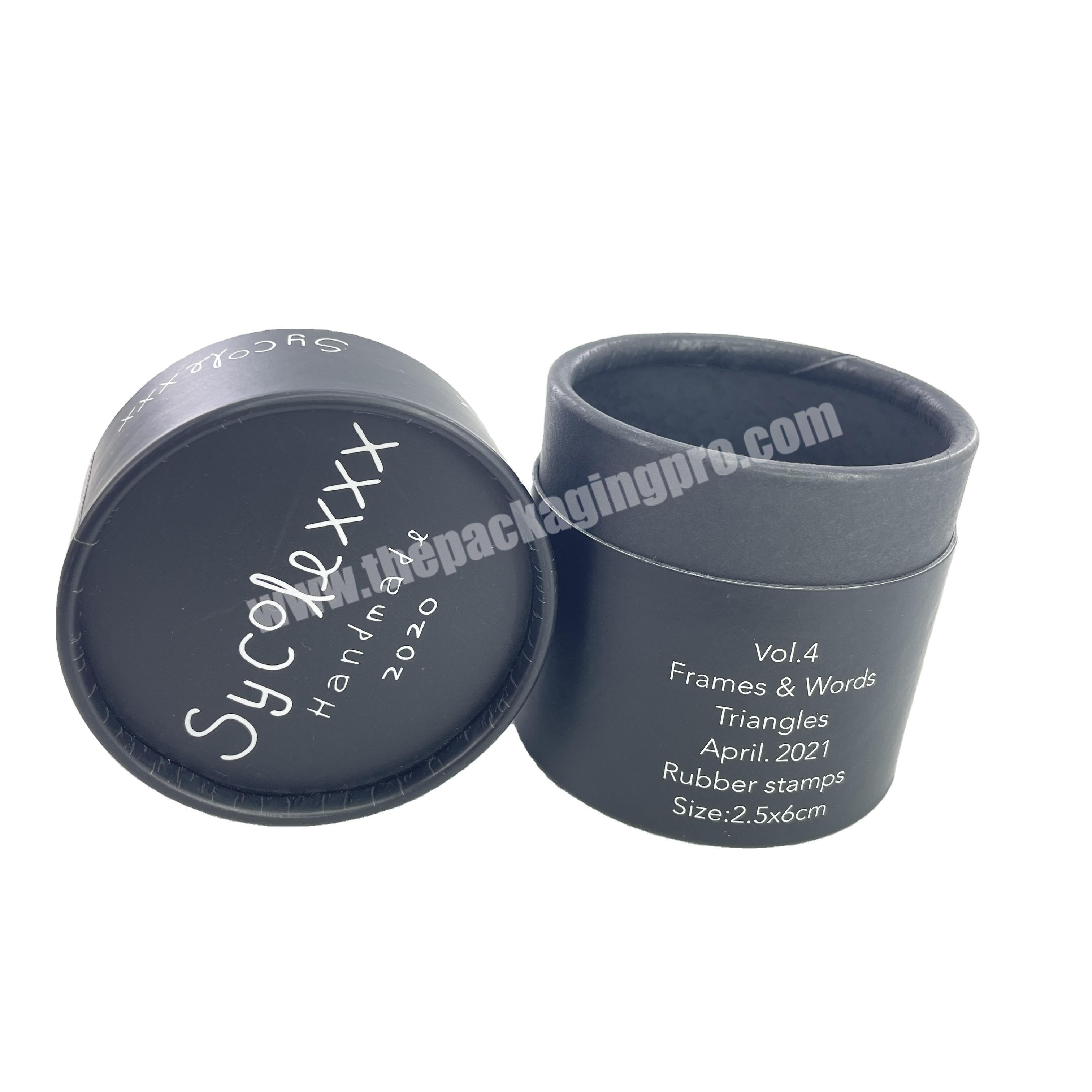 Custom Logo Round Paper Box Tube Cosmetic Packaging Wax Candle Paper Packaging Tube