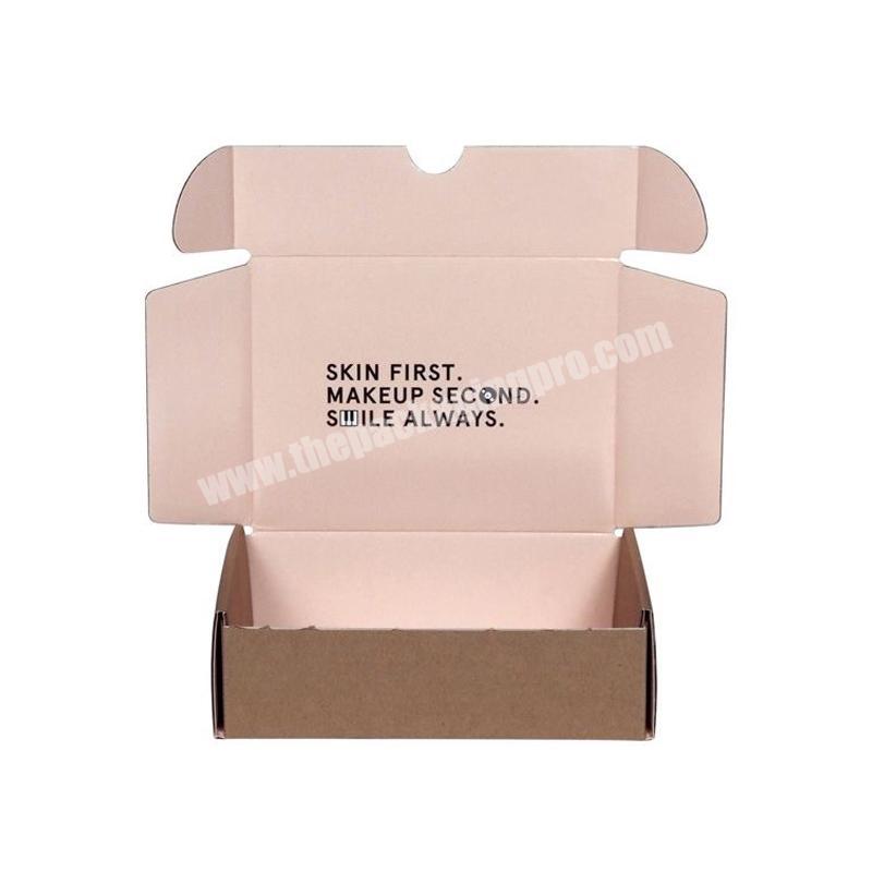 Custom Logo Skin Care Product Corrugated Mailing Cardboard Makeup Shipping Box for Cosmetic Mailer Packaging