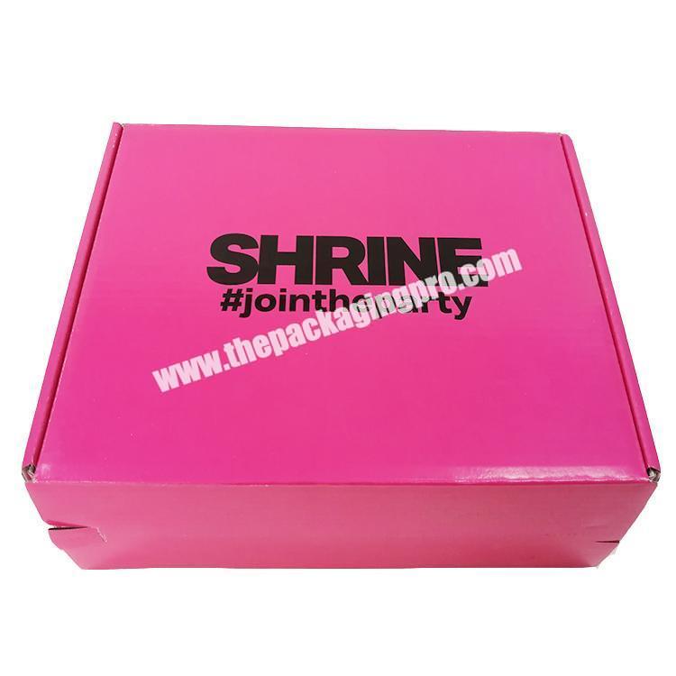Custom Logo Cardboard Cartons zipper Shipping Mailer Box underwear Mailing Corrugated Packaging Boxes