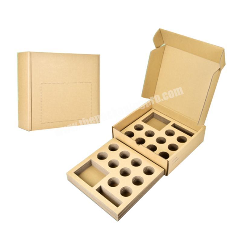 Custom Logo recycled Golf Ball Mailer shipping gift Box Packaging with Compartments