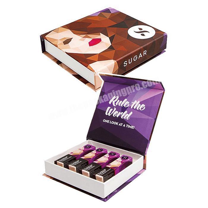 Custom Luxury Magnetic Paper Cardboard Lipstick Gift Boxes