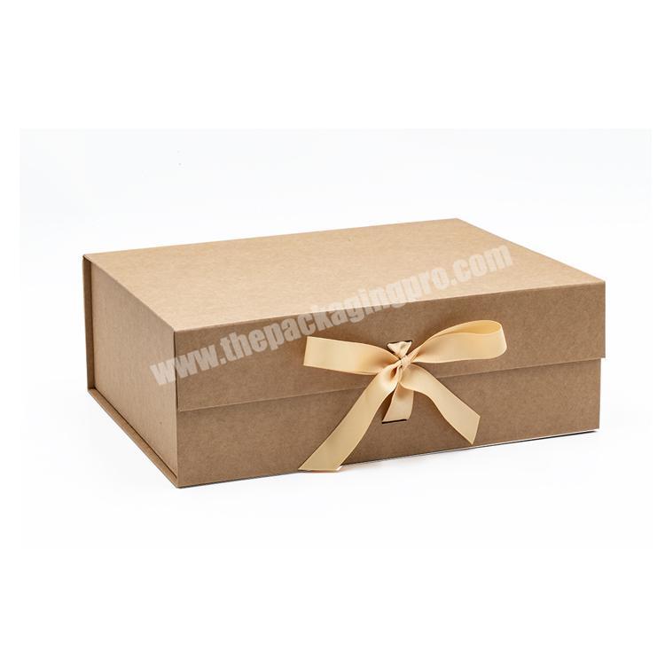 Custom Luxury Packaging Kraft Paper Folding Magnetic Box  Design For Underwear