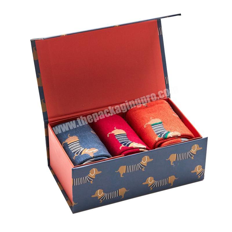 Custom Luxury Sock Paper Gift Packaging Box Socks Packaging Box